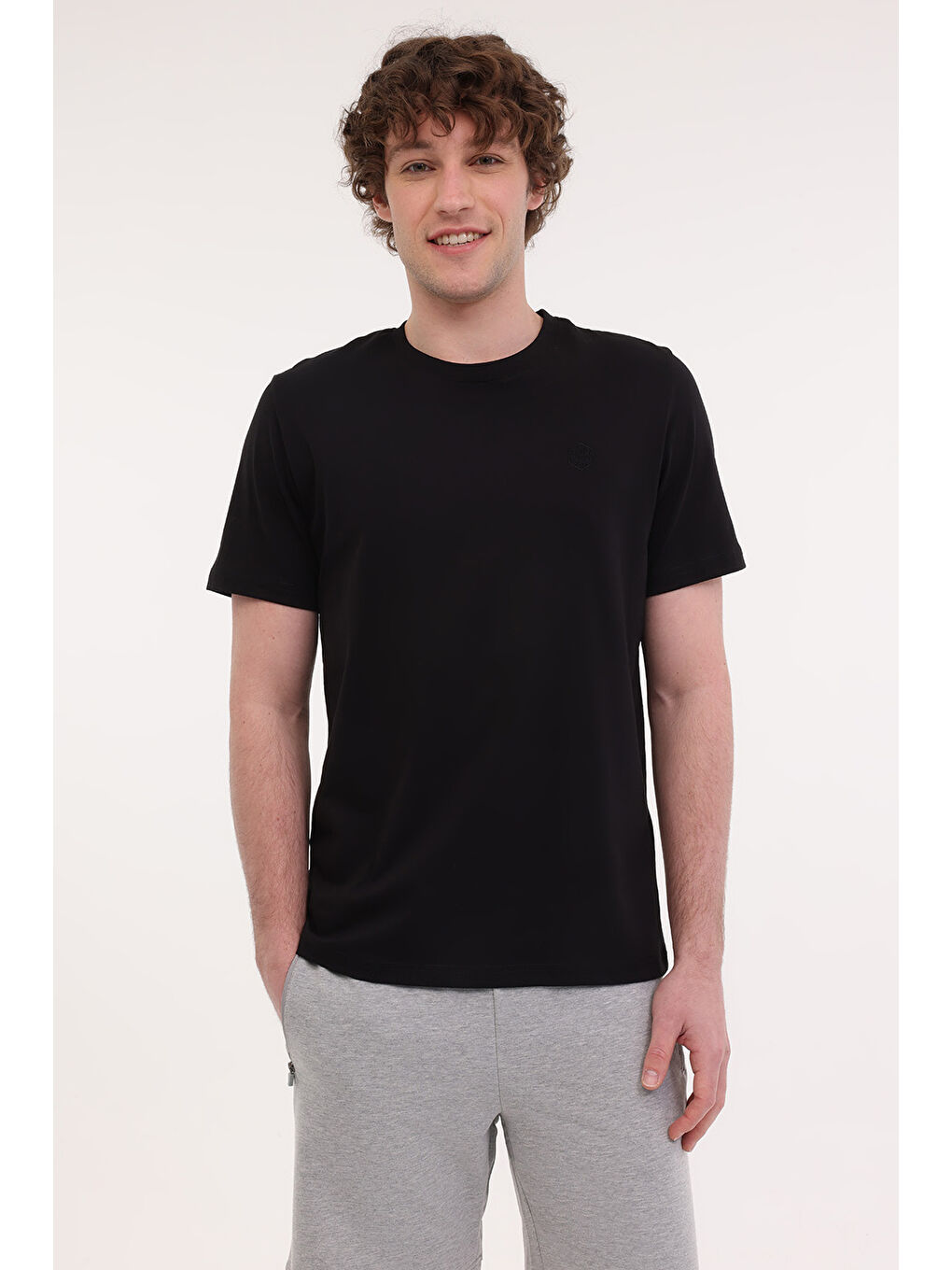 MB CT102 C NK T-SH 5FX Siyah Erkek Kısa Kol Tişört