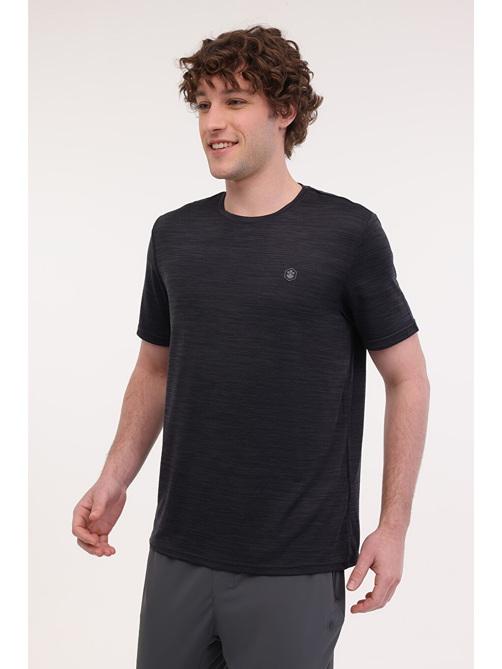 Gri MB CT1328 MLN T-SH 5FX ANTRASIT MULINE Erkek Kısa Kol T-Shirt