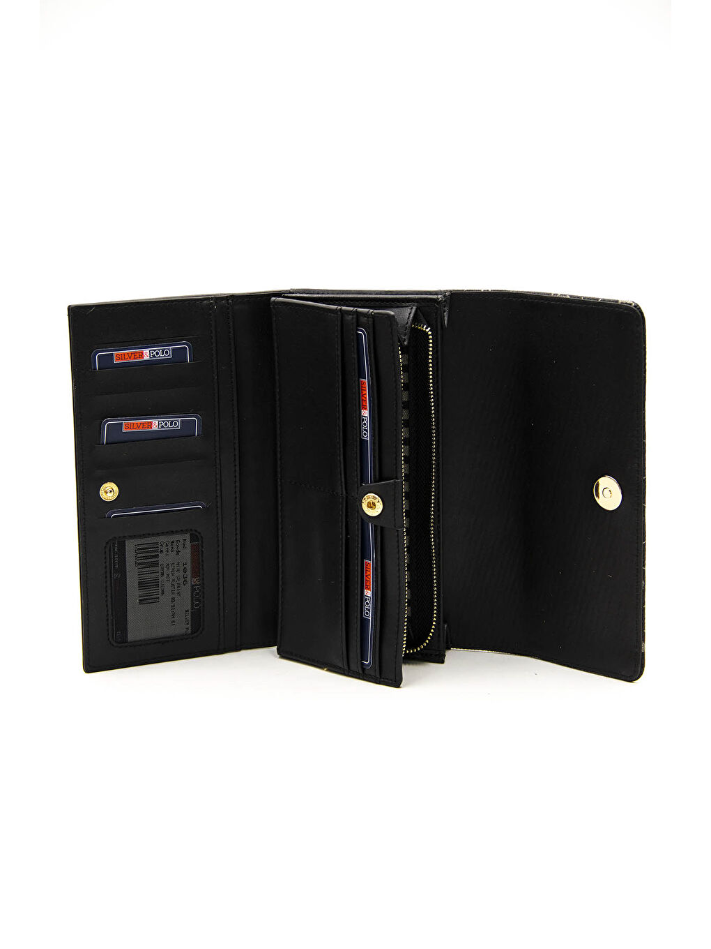 Kadın Cüzdan & Kartlık 1036-43327 M178 Siyah Platin -Mat Siyah-2