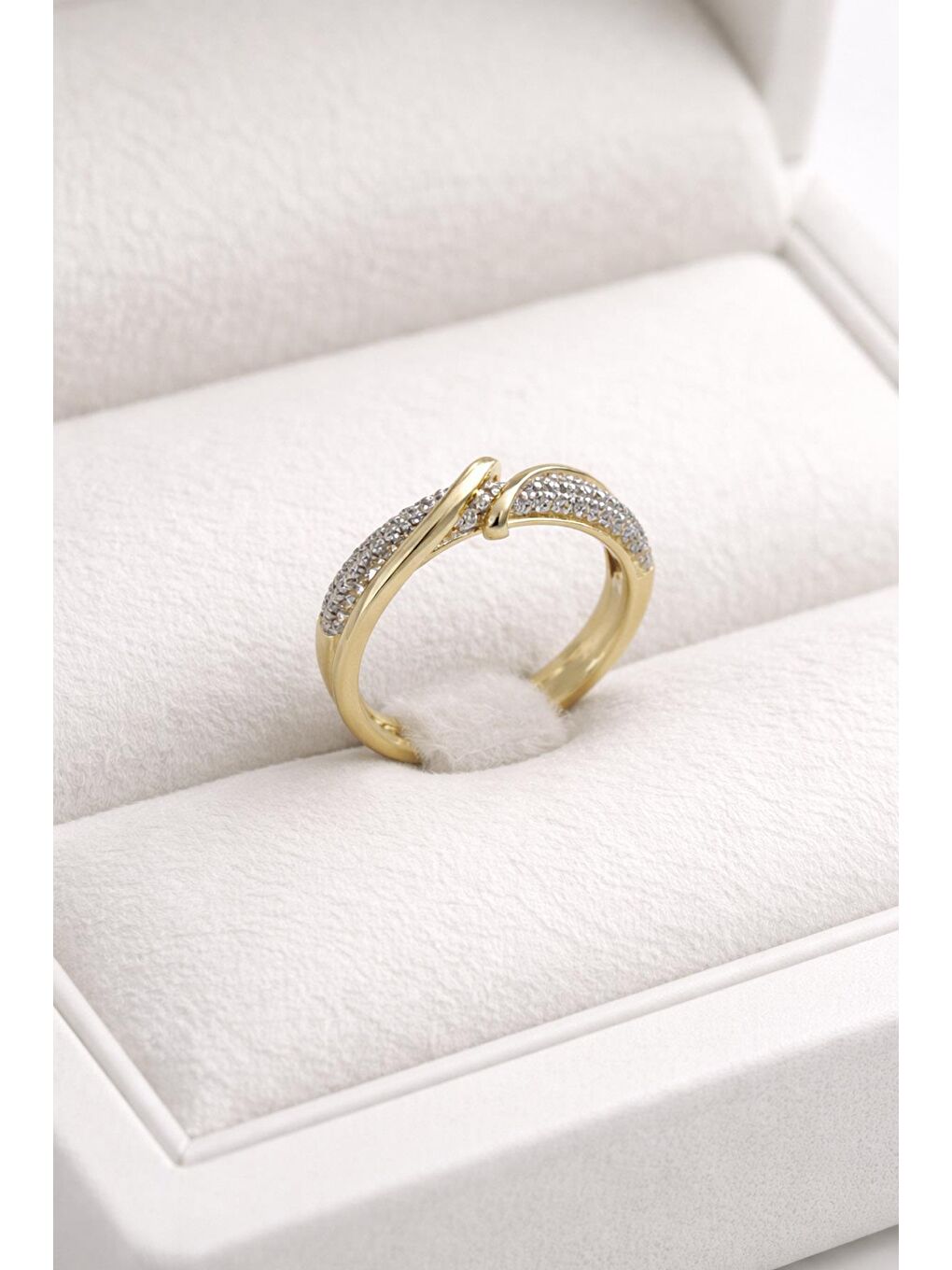 Gri Zirkon Taşlı VIP Yüzük