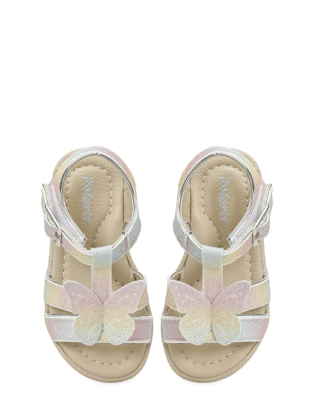 Karışık SHONE.B6FX Çok Renkli Kız Bebek Sandalet-3