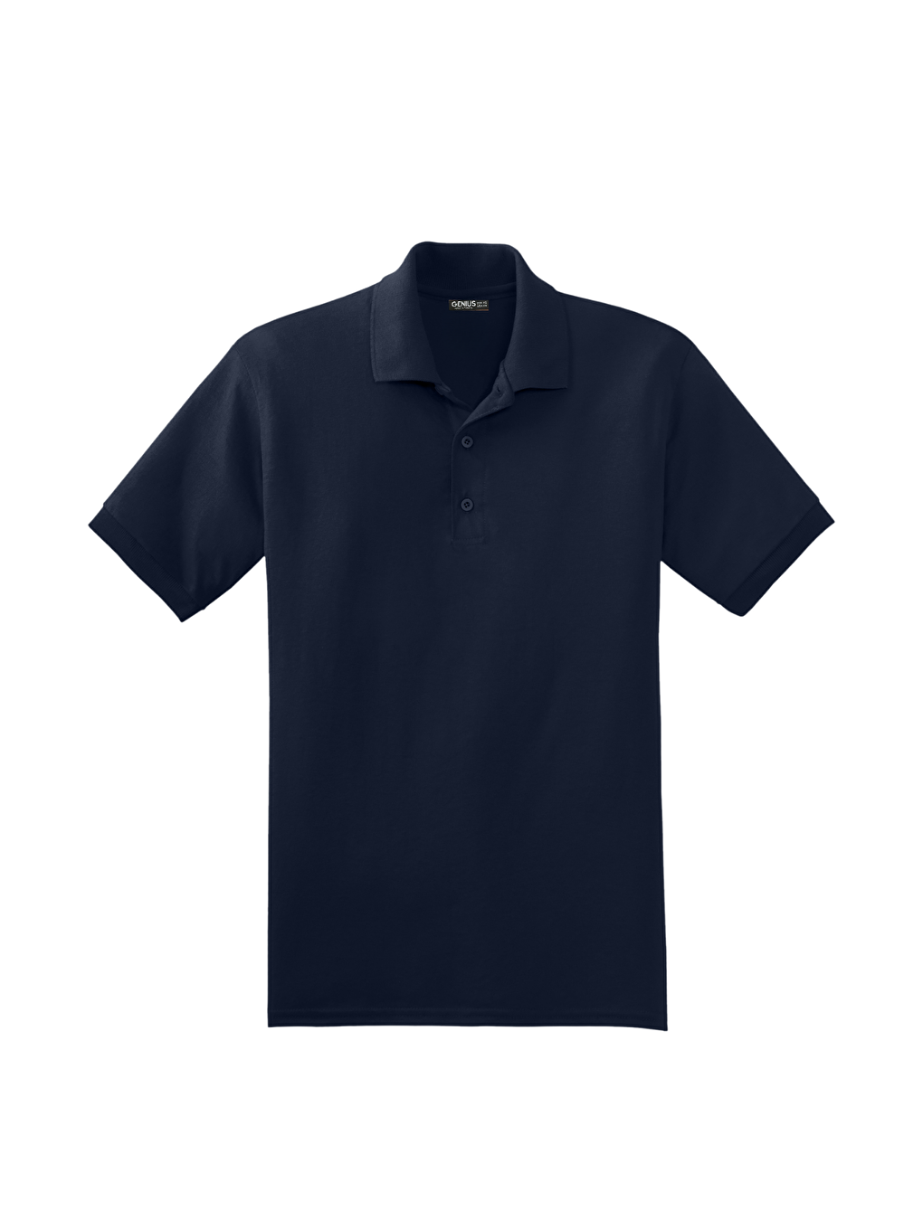 Lacivert Erkek Çekmeyen Pamuklu Kumaş Regular Fit Standart Kesim Kıvrılmaz Polo Yaka Tişört POLOYAKA-TSHIR