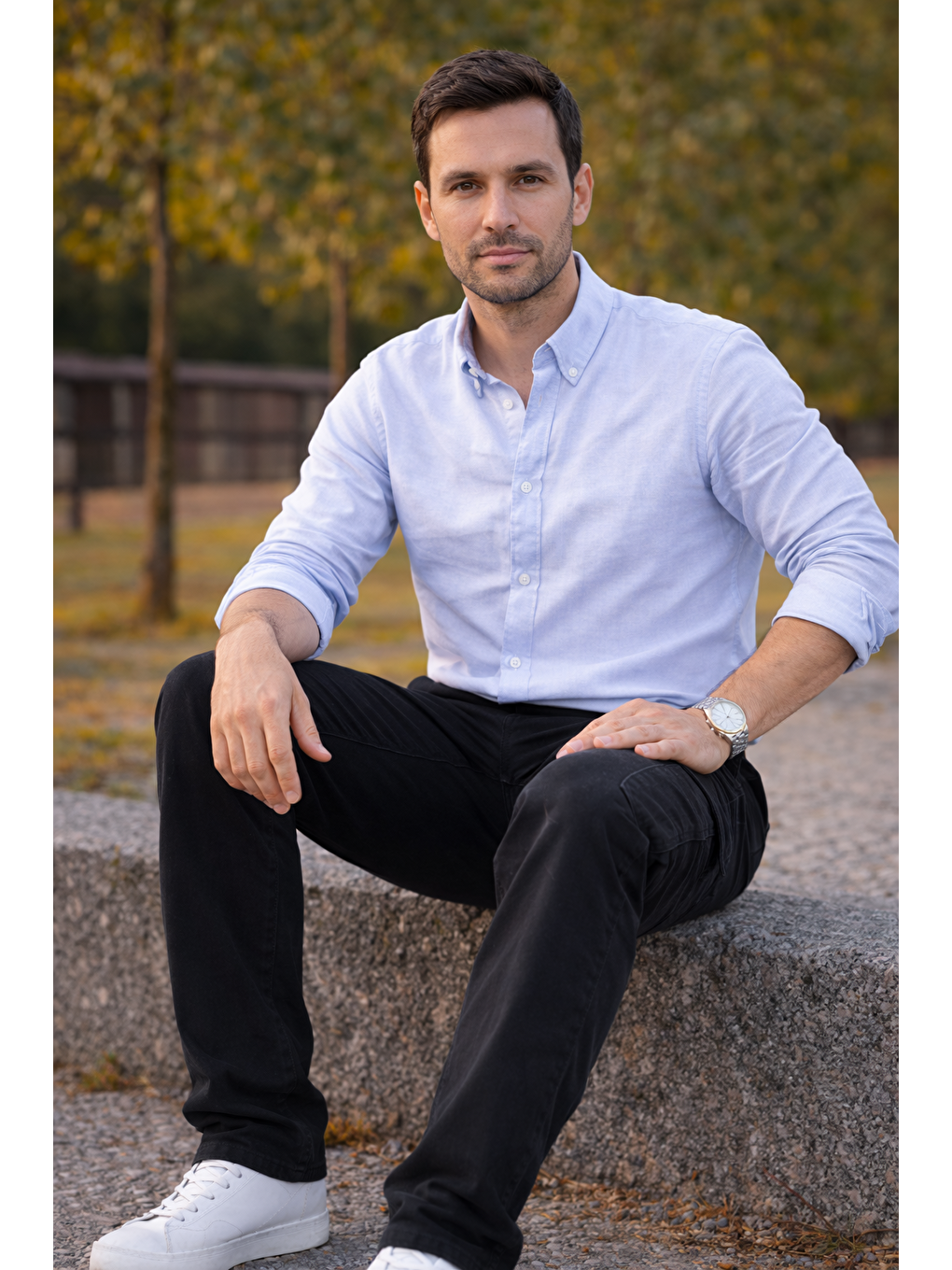 Gri Erkek Premium Comfort Füme Kargo Baggy Pantolon-4