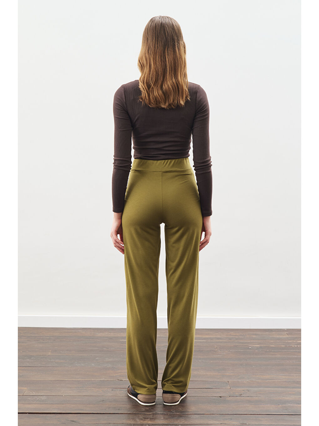 Düğüm Tasarımlı Pantolonlu Takım Yeşil-7