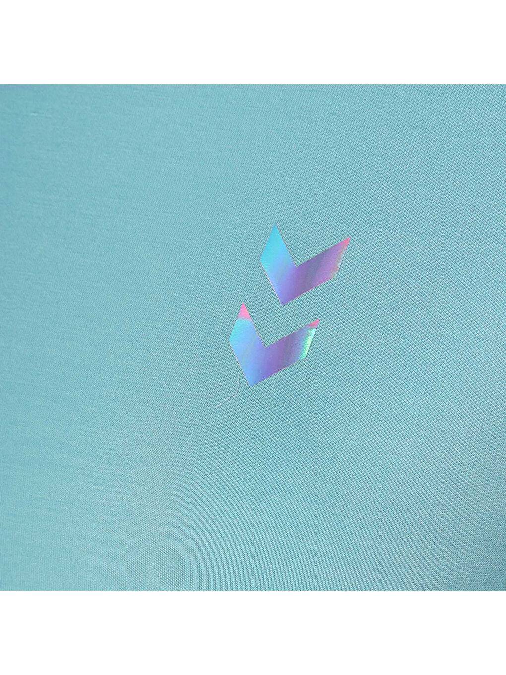 Melton Kadın Mavi Bisiklet Yaka Sweatshirt-3