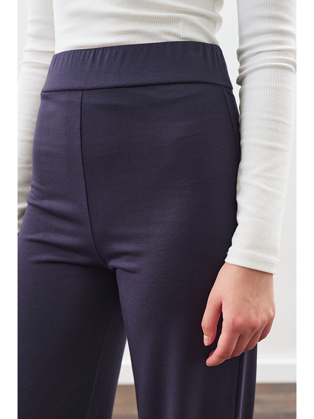 Düğüm Tasarımlı Pantolonlu Takım Lacivert-6