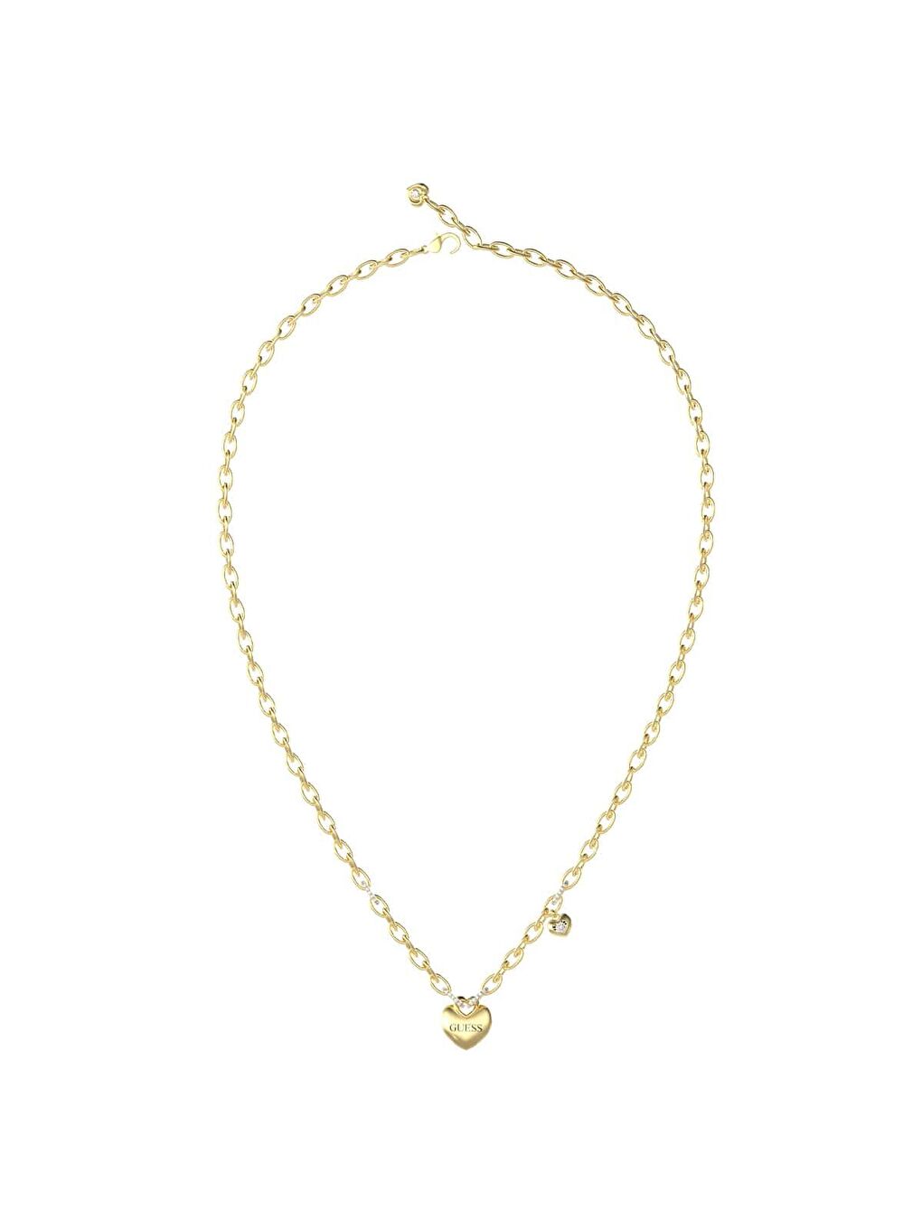 Sarı JGUJUBN05216JWYGTU Kalpli Kadın Kolye