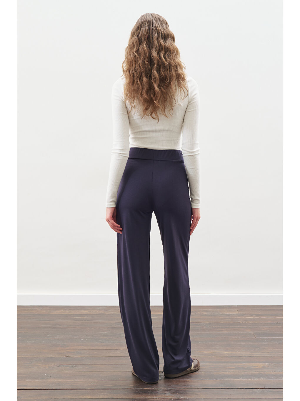 Düğüm Tasarımlı Pantolonlu Takım Lacivert-7