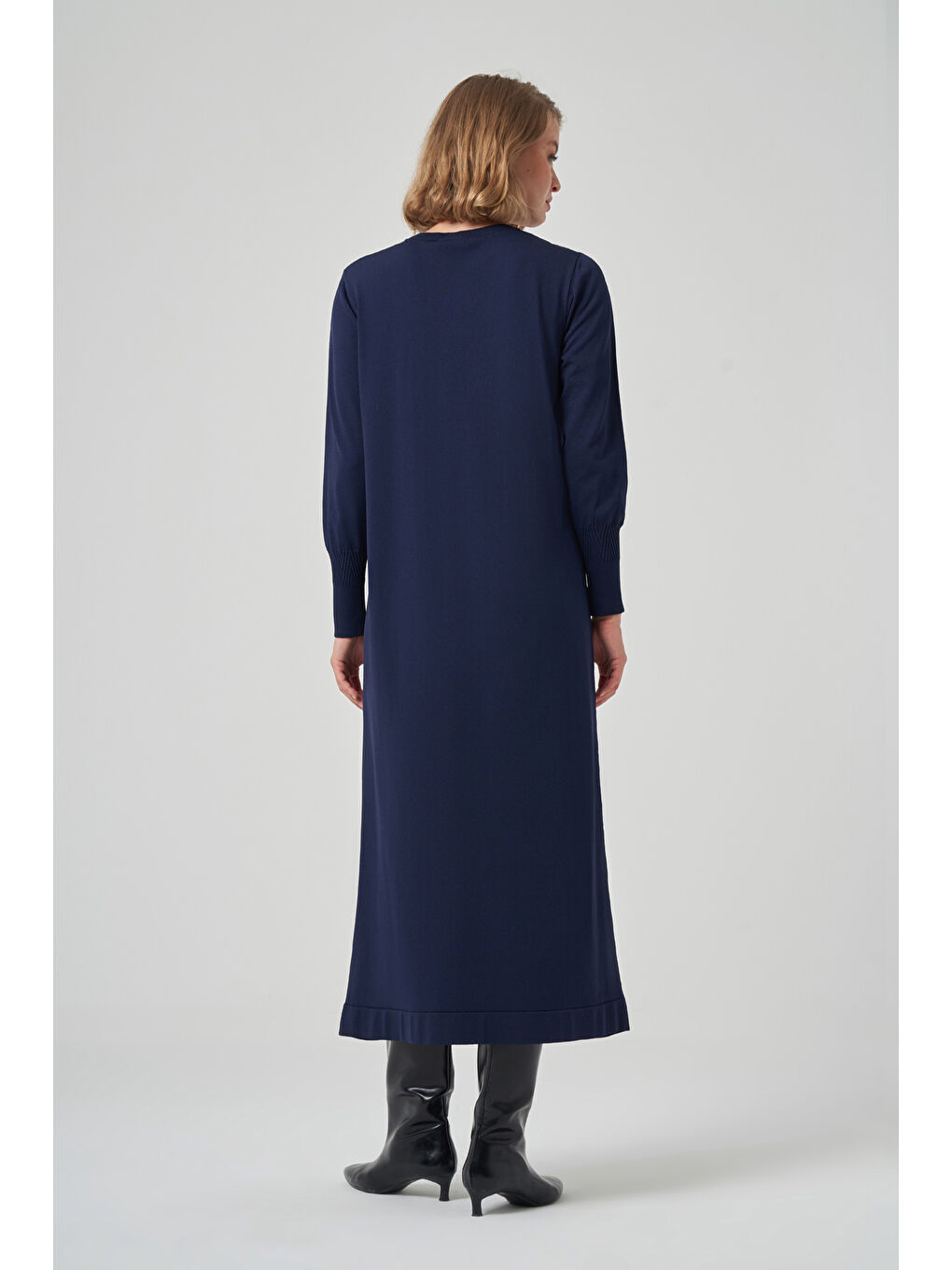 Triko Elbise 509 Lacivert-2