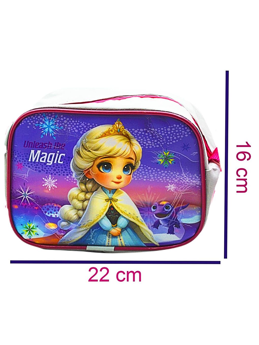 2 Bölmeli Elsa Okul Sırt Çantası Ve Beslenme Çantası Gri KOD:1308-2