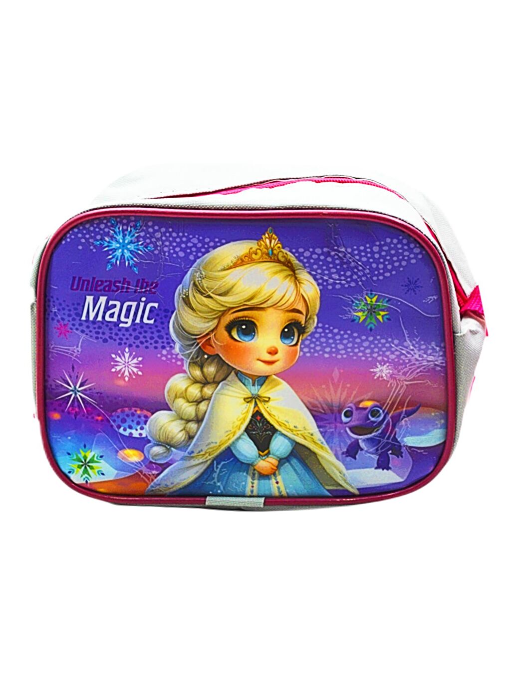 2 Bölmeli Elsa Okul Sırt Çantası Ve Beslenme Çantası Gri KOD:1308-3