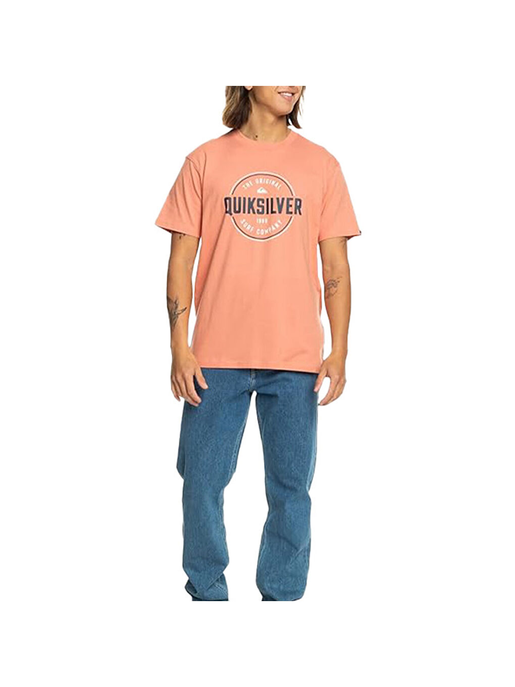 Kahverengi Circle Up Erkek Kırmızı Tişört-4