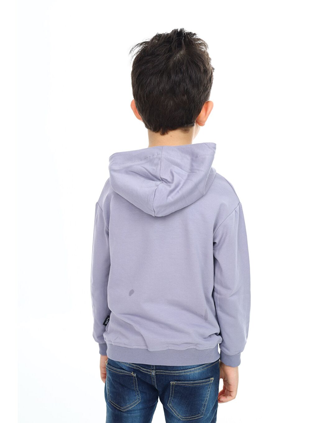 Gri Erkek Çocuk Baskılı Sweatshirt-4