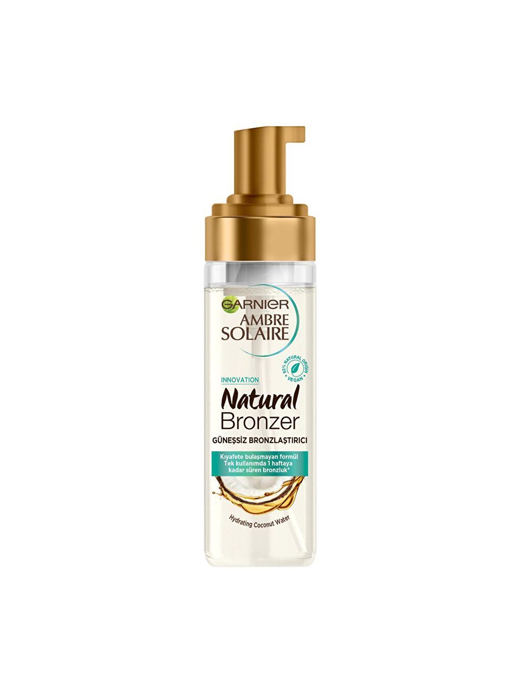 GARNIER Beyaz Ambre Solaire Güneşsiz Bronzlaştırıcı Köpük 200 ml