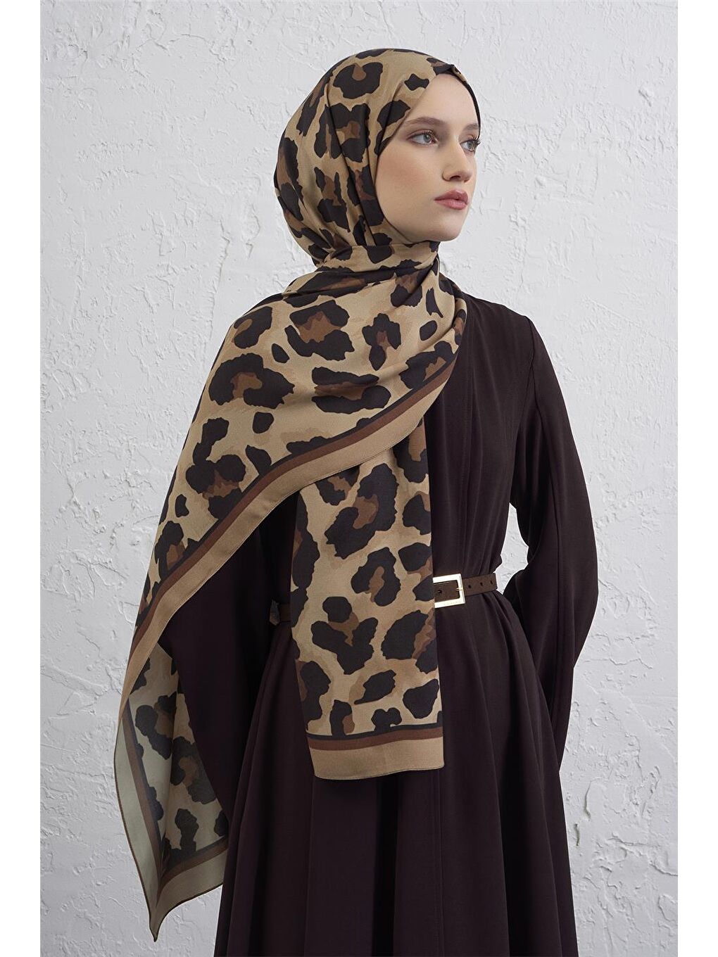 Karışık İpek Leopar Şal 3 31