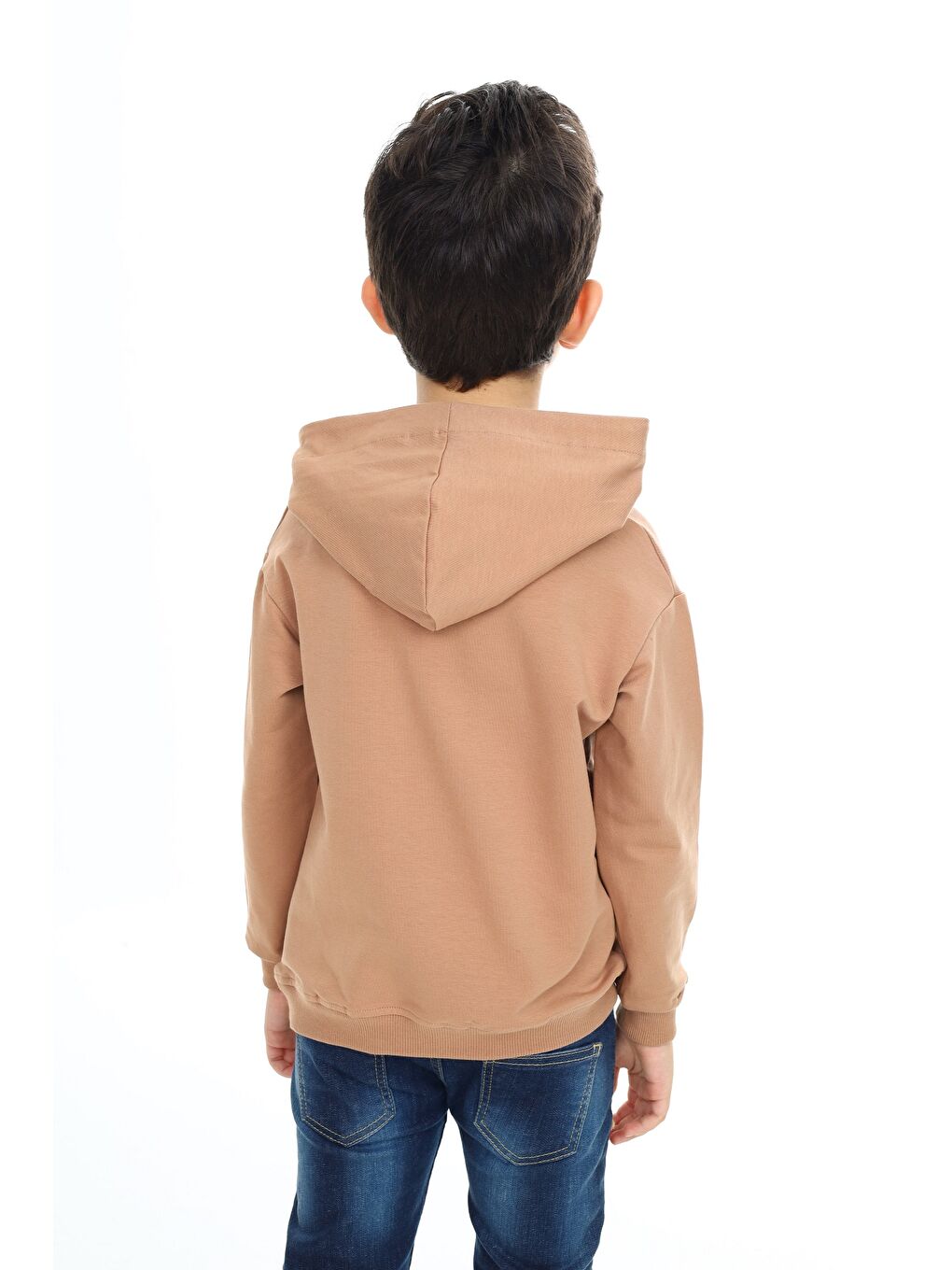 Kahverengi Erkek Çocuk Baskılı Sweatshirt-4