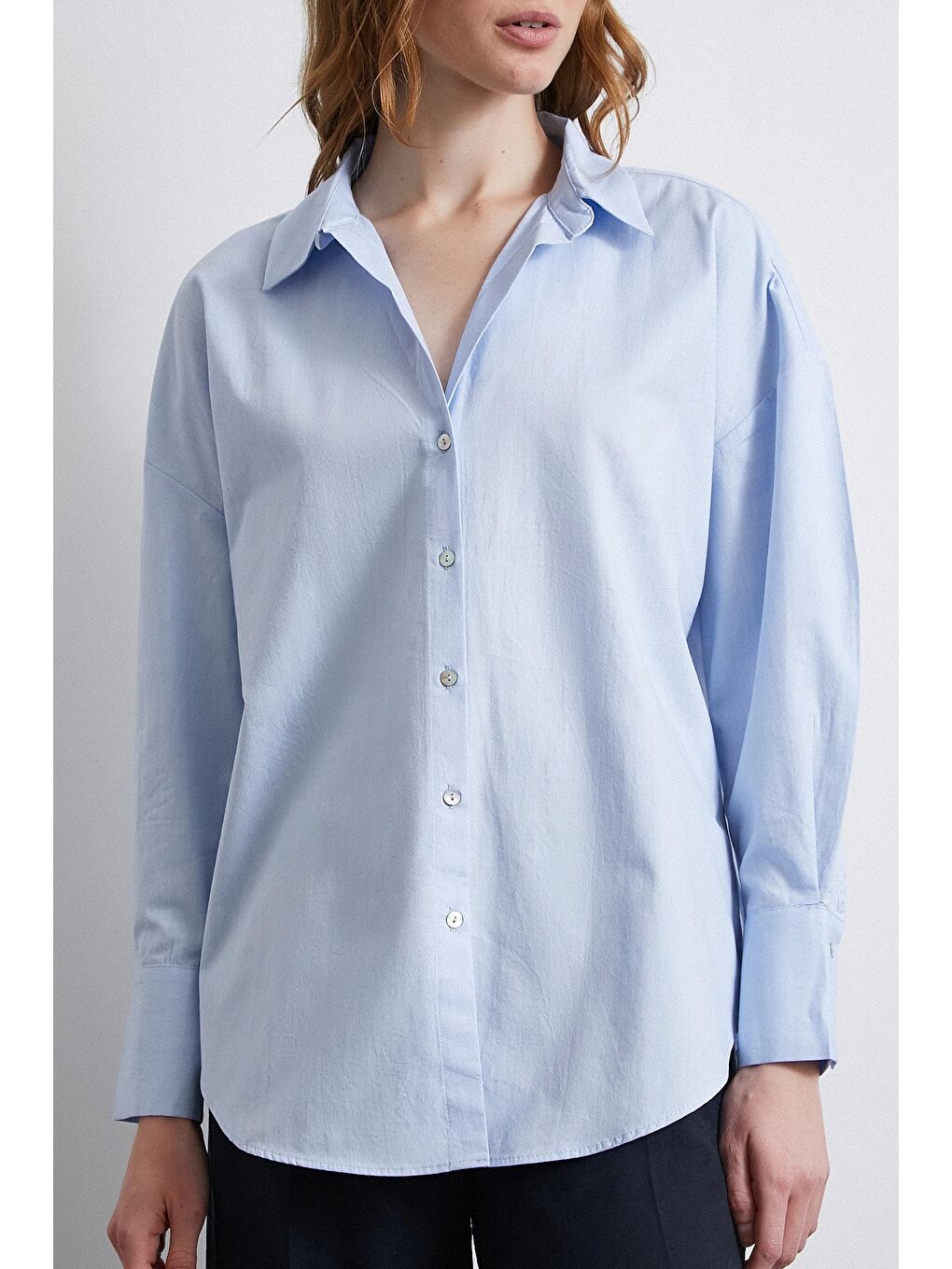 Klasik Gömlek Mavi-1