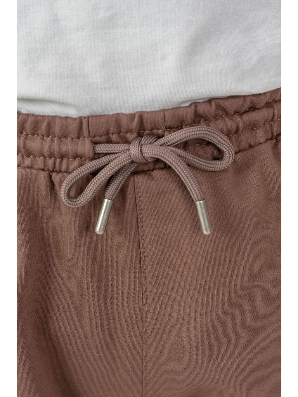 Kahverengi West Coast Baskılı Yanlar Çıtçıtlı Erkek Çocuk Şort-4