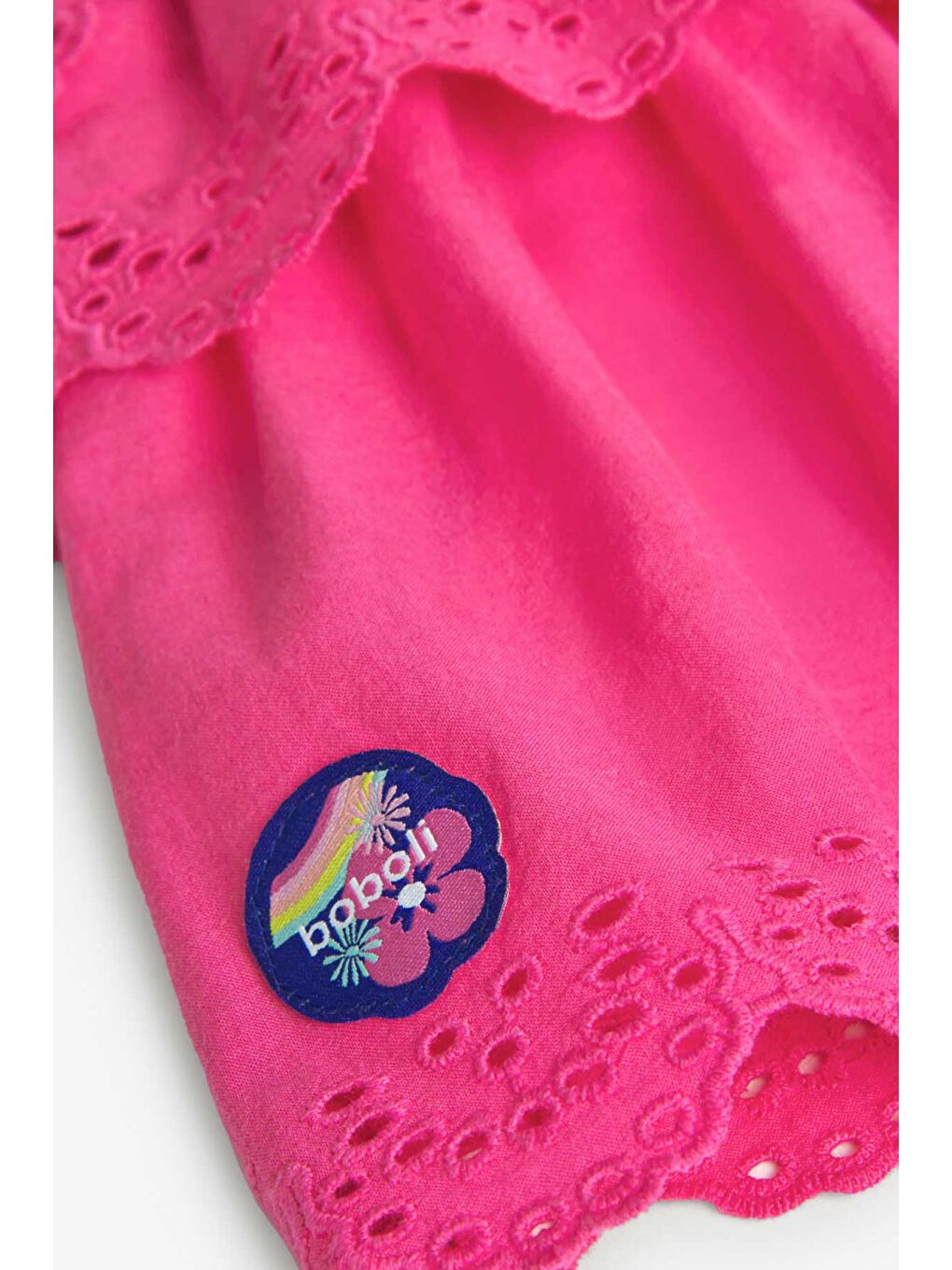 Pembe Kız Çocuk Elbise-4