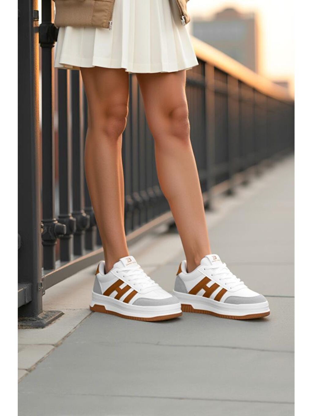 Beyaz DS Sage Sneaker Günlük Spor Ayakkabı 2025 Kadın-2