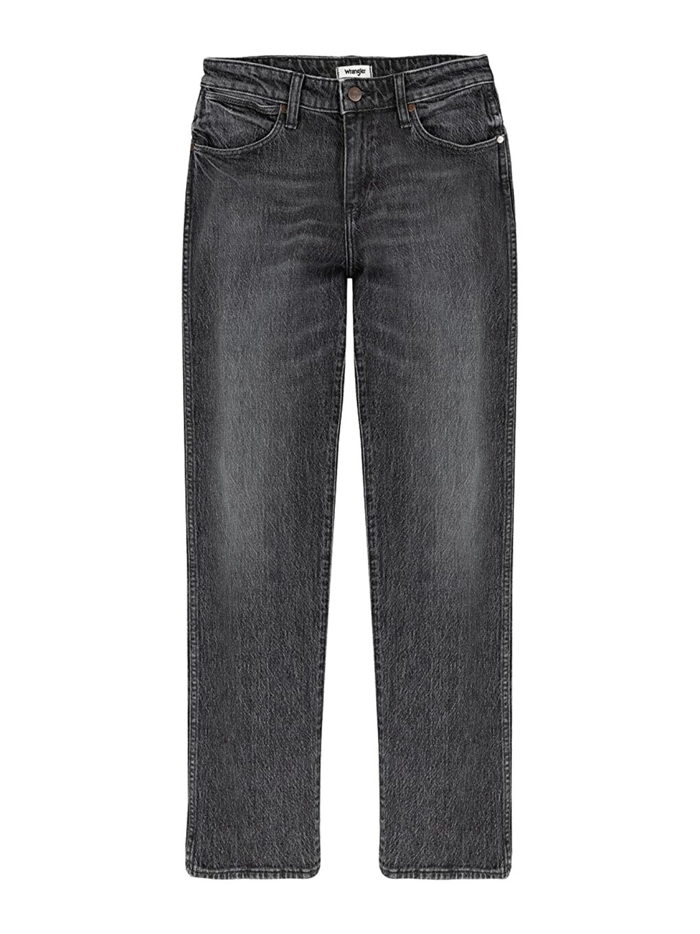 Gri Mom Fit Denim Yüksek Bel Jean Jean Pantolon-5