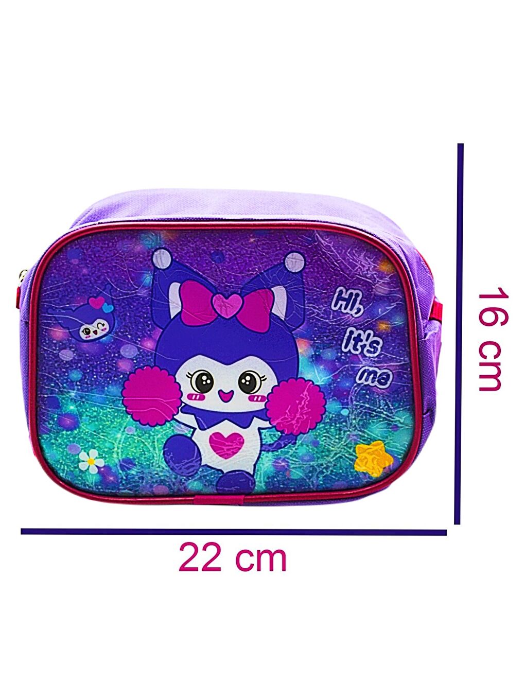 2 Bölmeli Kuromi Okul Sırt Çantası Ve Beslenme Çantası Mor KOD:1308-3