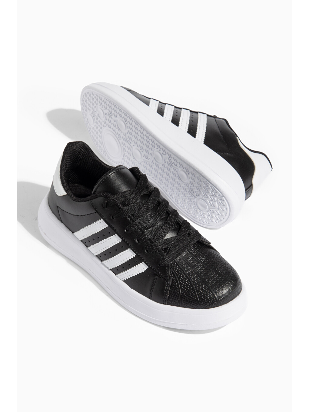 Siyah D0595 Günlük Oroptedik Kadın Sneaker Spor Ayakkabı-3