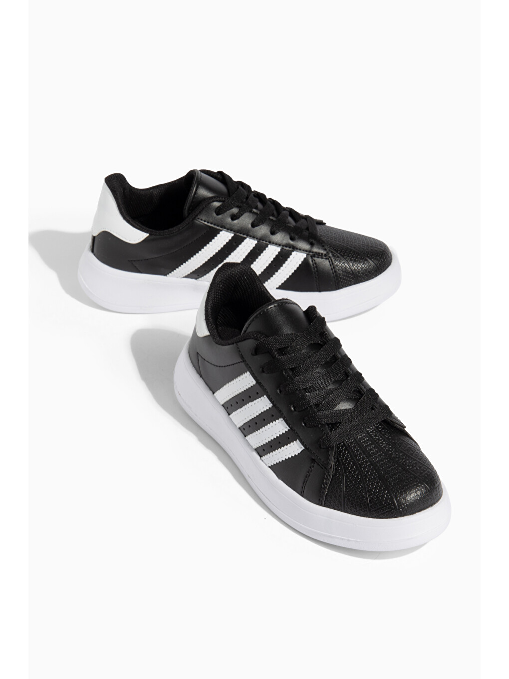 Siyah D0595 Günlük Oroptedik Kadın Sneaker Spor Ayakkabı-4