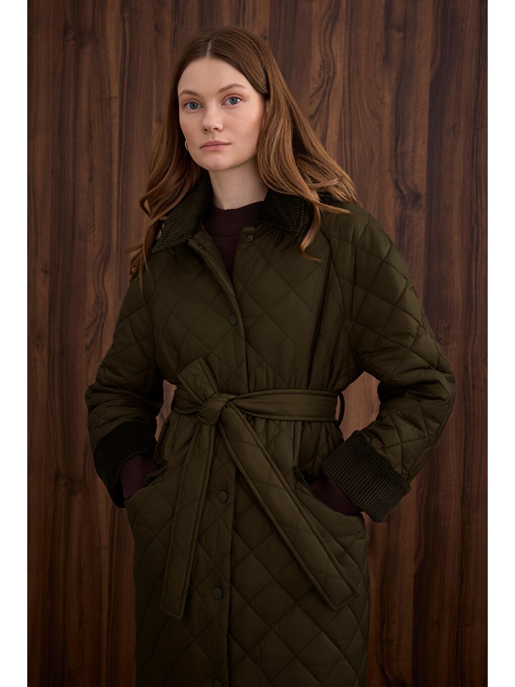 Uzun Kapitone Mont Koyu Haki-3