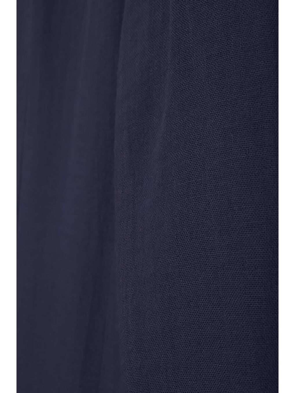 İndigo-%100 Pamuklu Cepli Müslin Pantolon-6