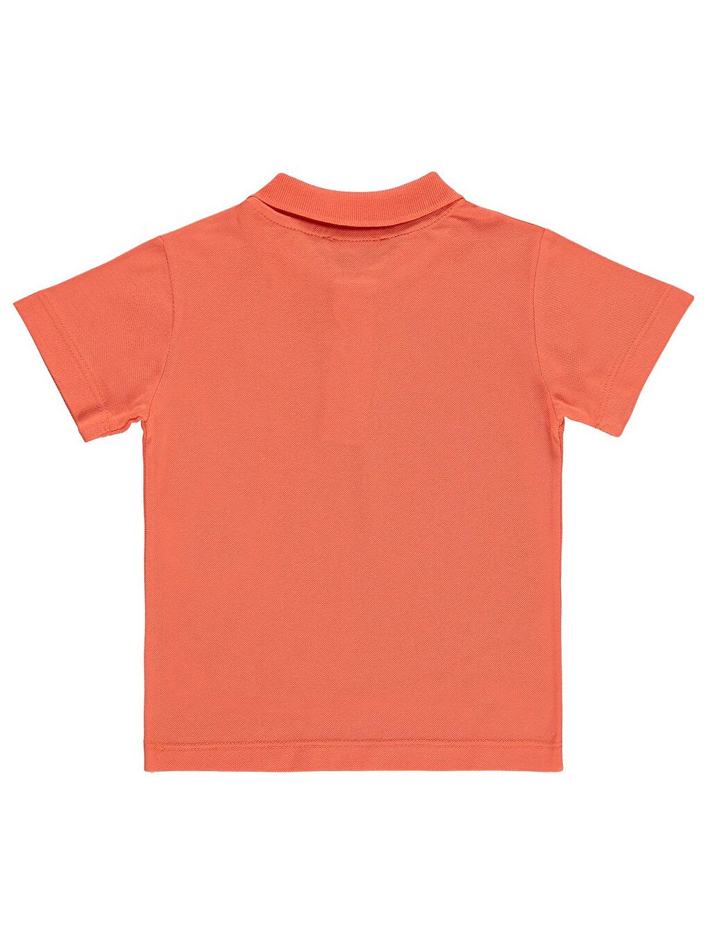 Turuncu Boys Erkek Çocuk Palmiye Nakışlı Polo Yaka 2-5 Yaş Tişört - Pembe-1
