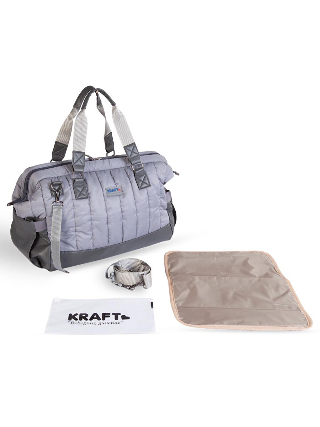 Lava Bebek Bakım Sırt Çantası Gri-1