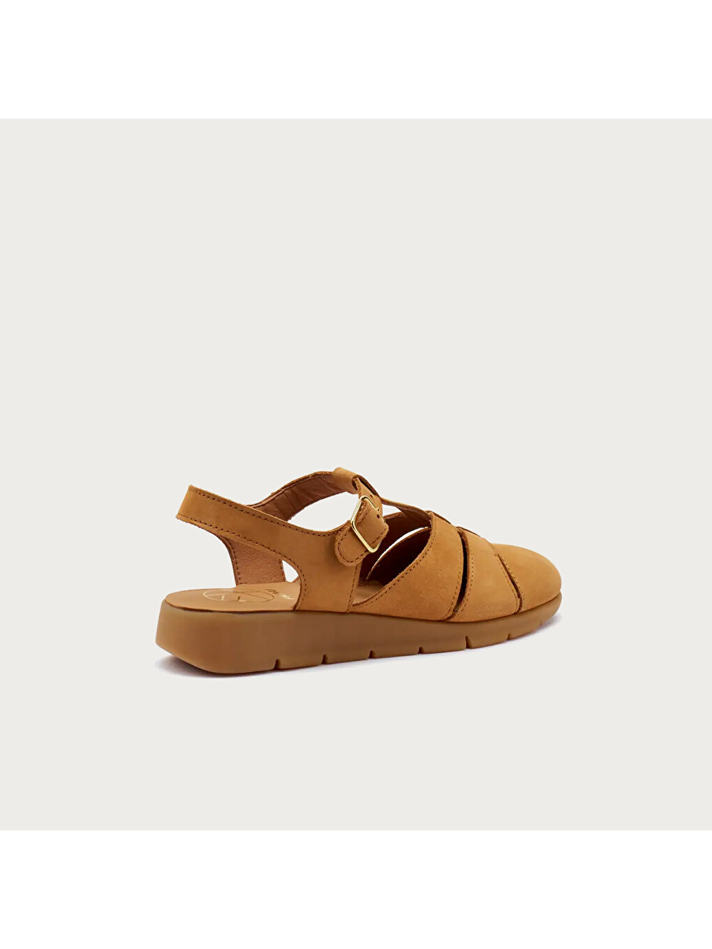 Kahverengi Kadın Sandalet 51H6 NABUK Caramel-2