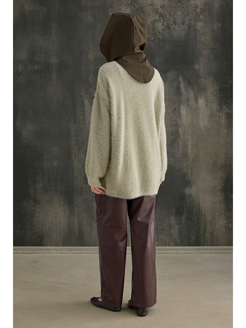 Yeşil Yumuşak Tüylü Kazak Çağla-3