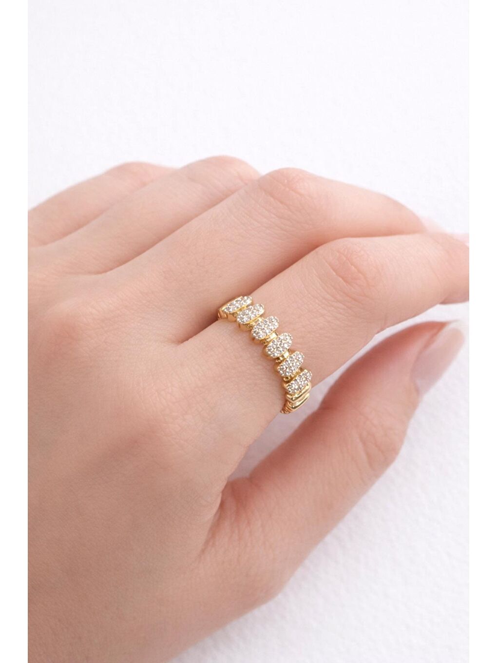 Sarı Zirkon Taşlı VIP Yüzük-3