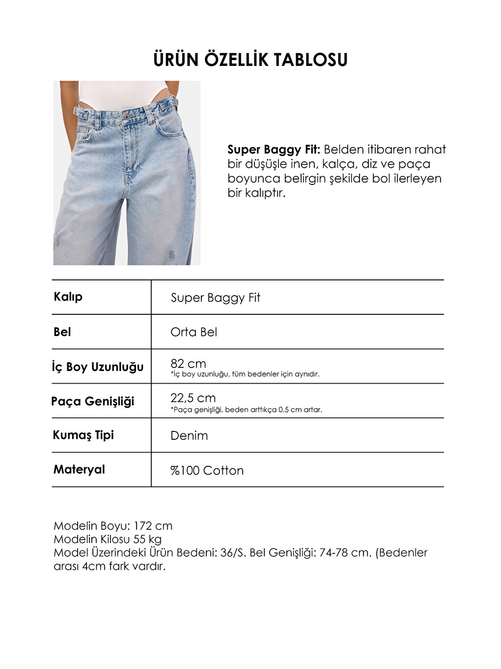 Mavi Kadın Ice Lotus 12s6-3 Süper Baggy Fit Denim Jean-3