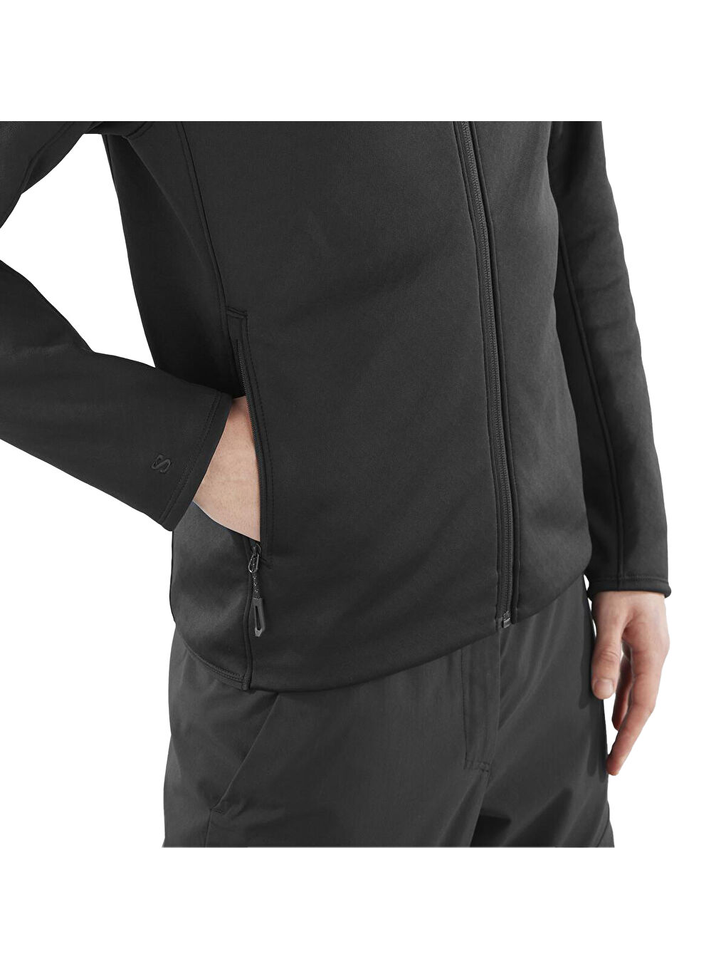 Outline Warm Erkek Siyah Fleece-4