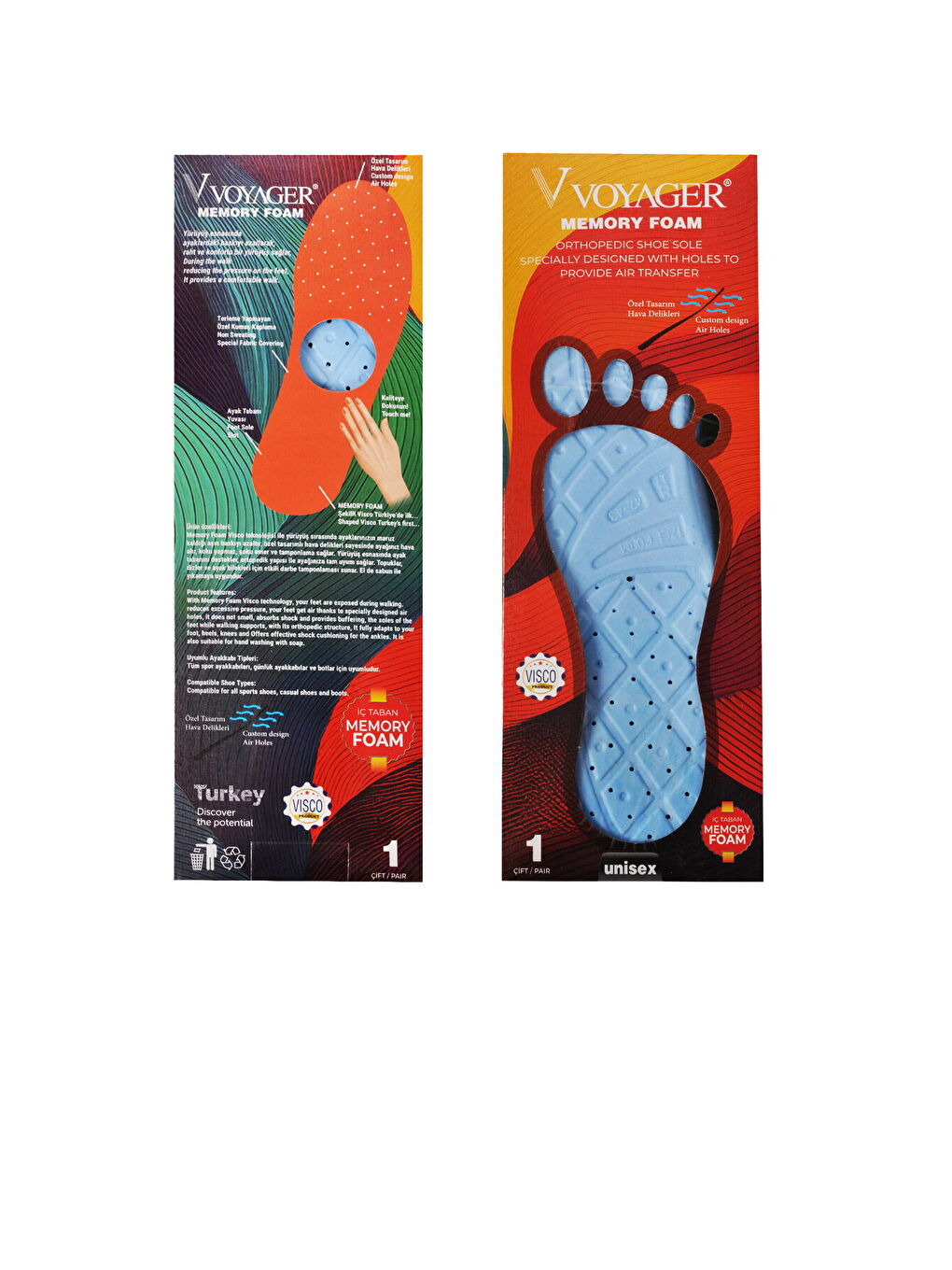 Siyah Anatomik Memory Foam Unisex İç Tabanlık-1
