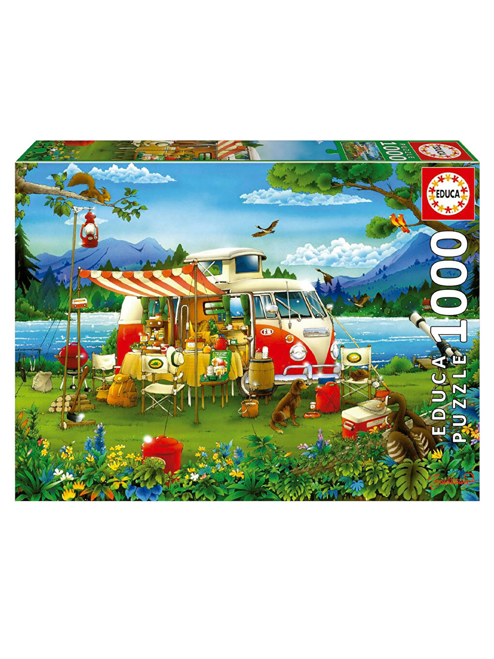 Puzzle 1000 Parça Kamp Tatili 19922