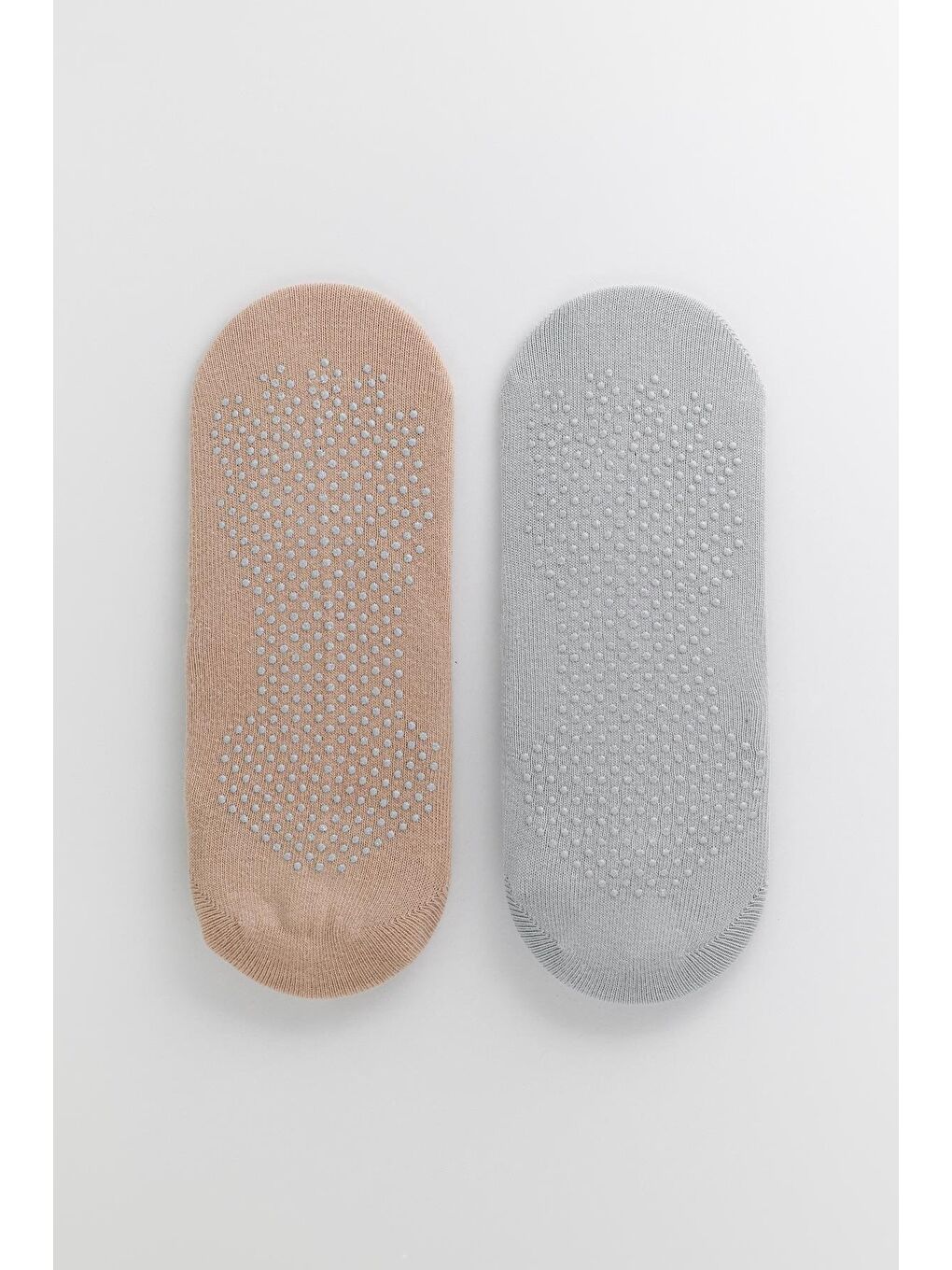 Kadın 2'Li Asta Yoga / Pilates Step Çorap Bej / Açık Yeşil-1