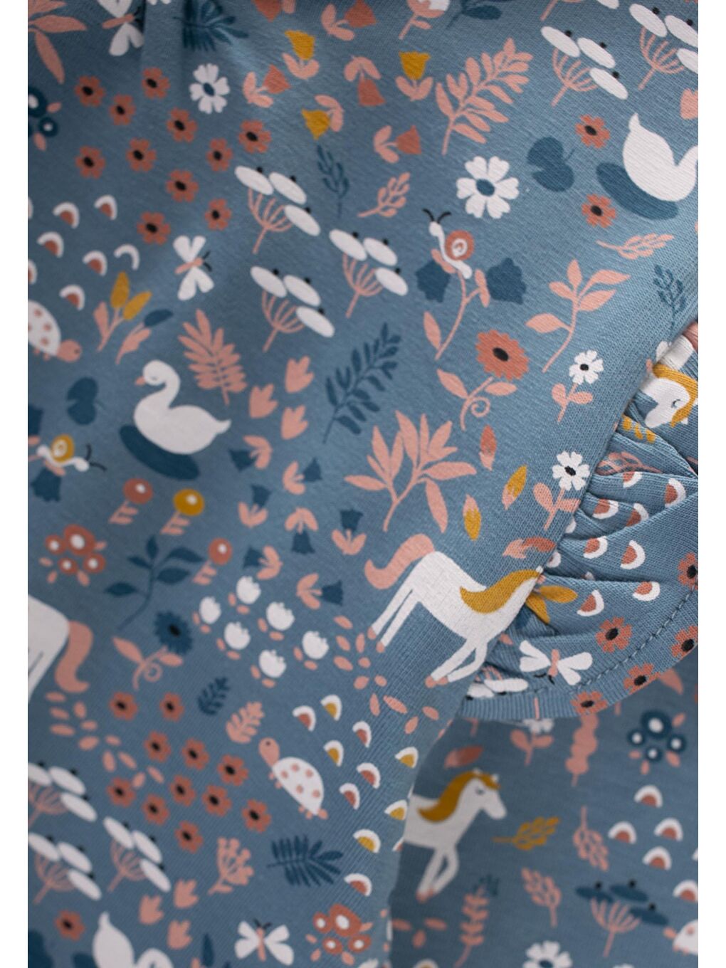 Uzun Kollu T-Shırt 1-7 Yaş İndigo Mavi-2