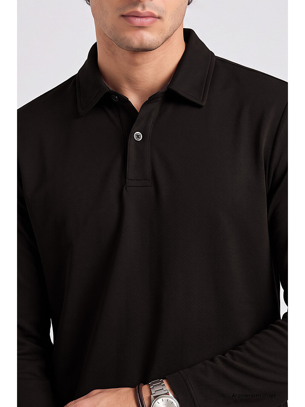Acı Kahverengi Rahat Form Basic Erkek Polo Yaka T-shirt - 88512-2