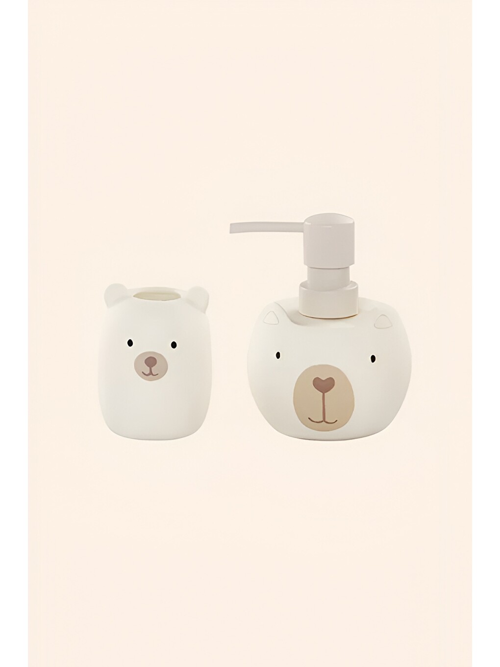 Ekru Bear 2 Parça Çocuk Banyo Aksesuar Seti-2