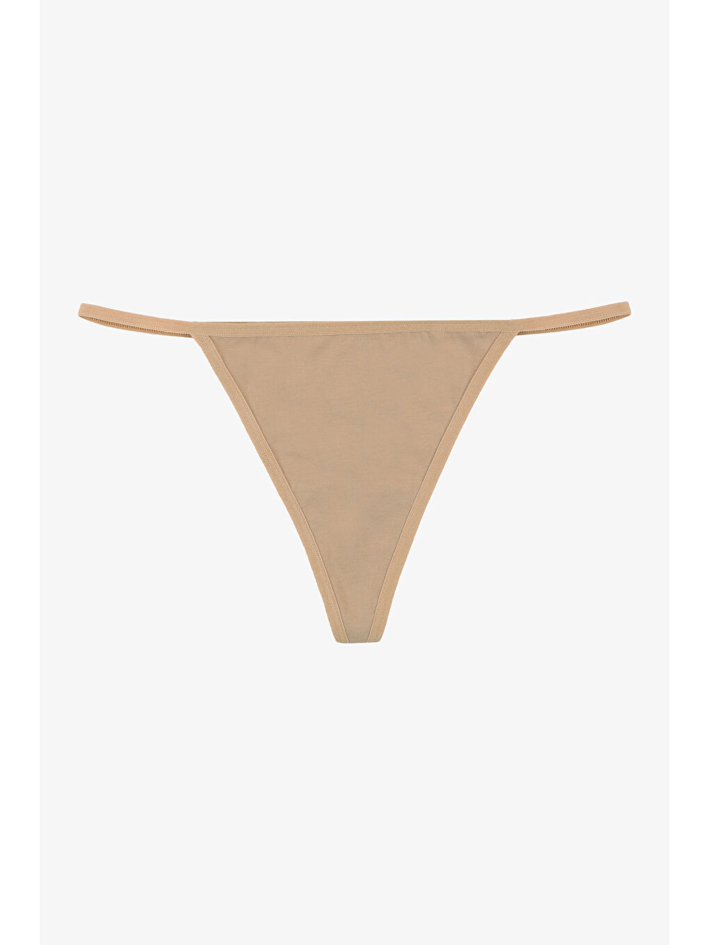 Gri Kadın Pamuklu Basic Tanga Külot 3'lü Paket-2