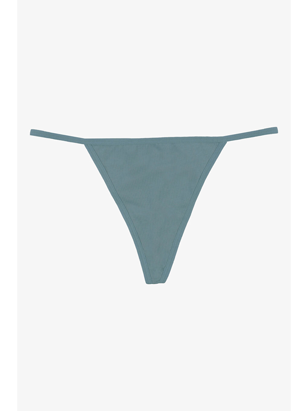 Gri Kadın Pamuklu Basic Tanga Külot 3'lü Paket-3