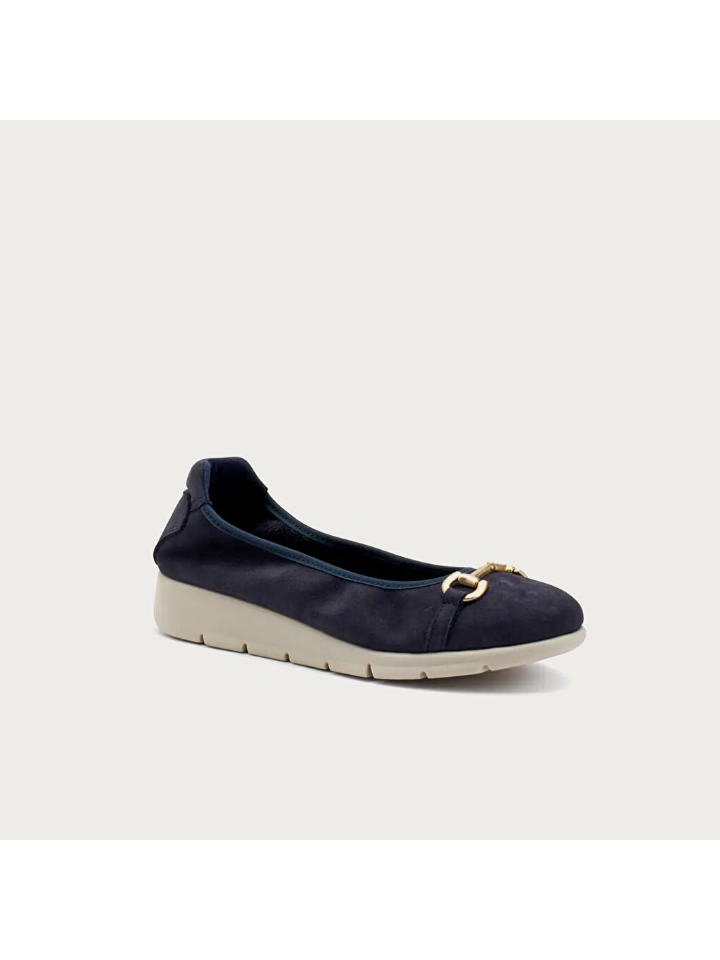Lacivert Kadın Babet 51H4 NABUK Navy-1