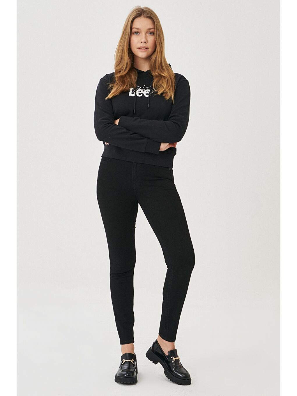 Siyah Scarlett High Skinny Fit Yüksek Bel Jean Pantolon