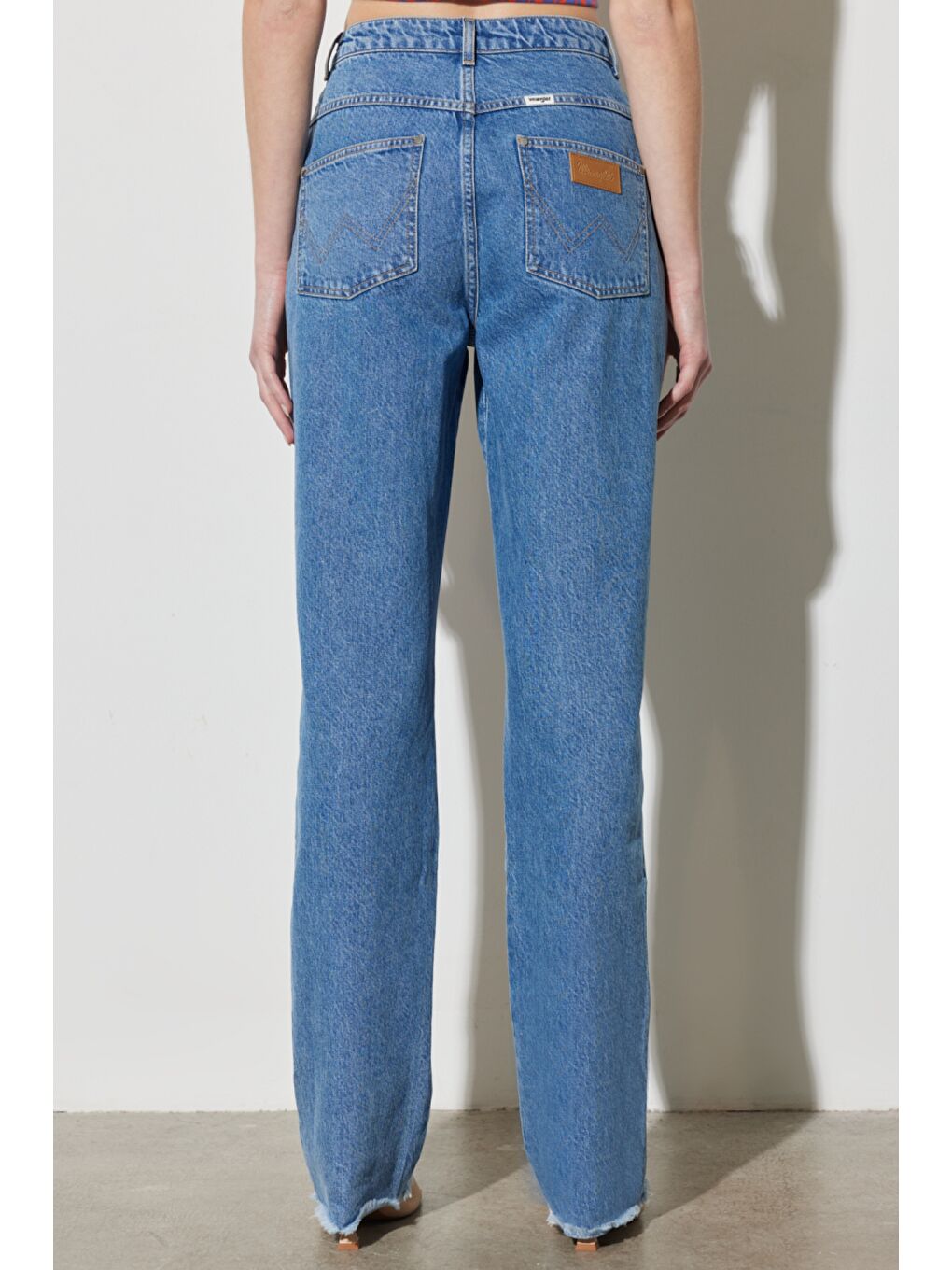 Straight Fit Düz Kesim %100 Pamuk Normal Bel Açık Mavi Jean Jean Pantolon-4