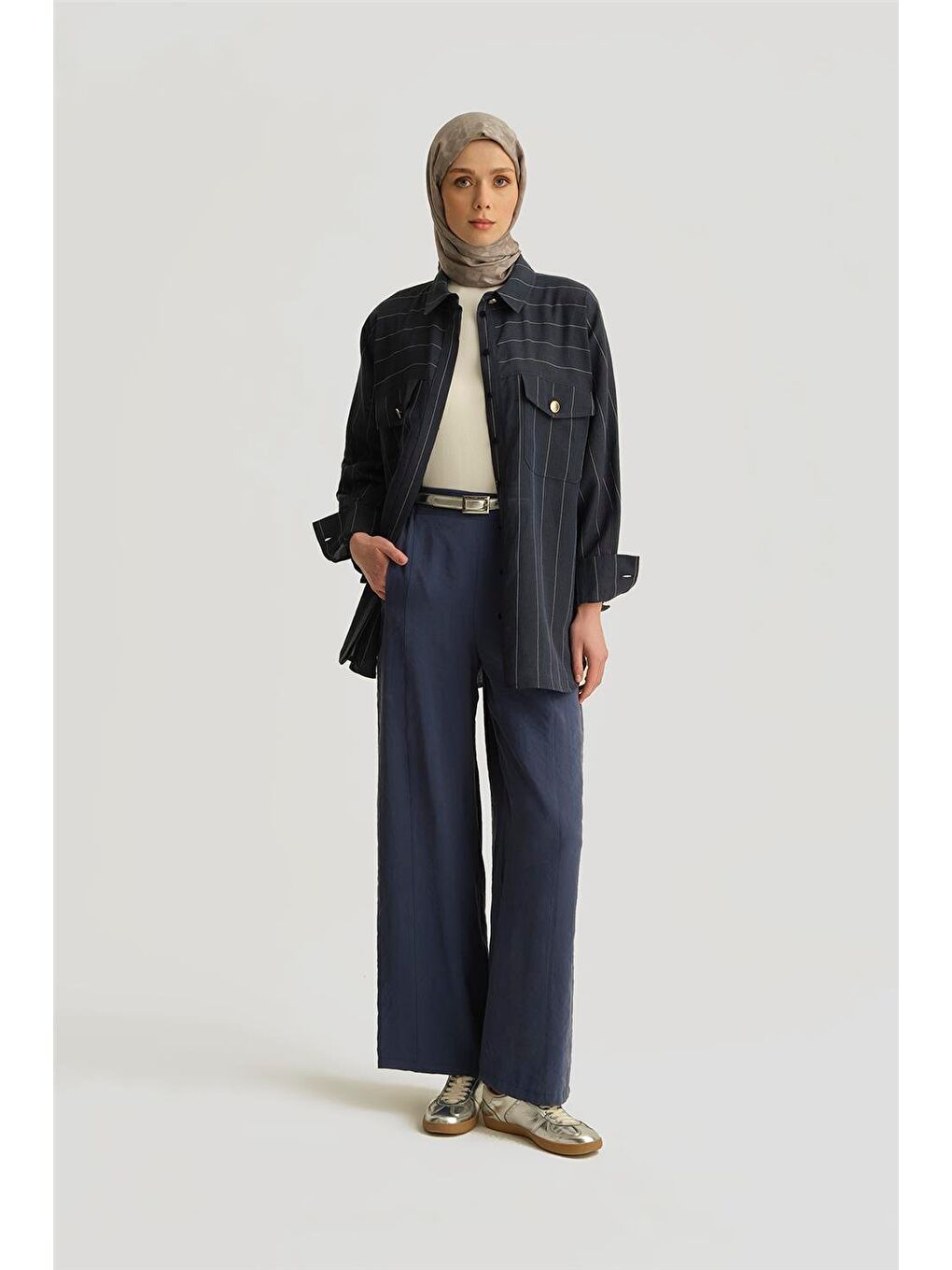 Mavi Modal Palazzo Pantolon 25Y2814 İndigo-1