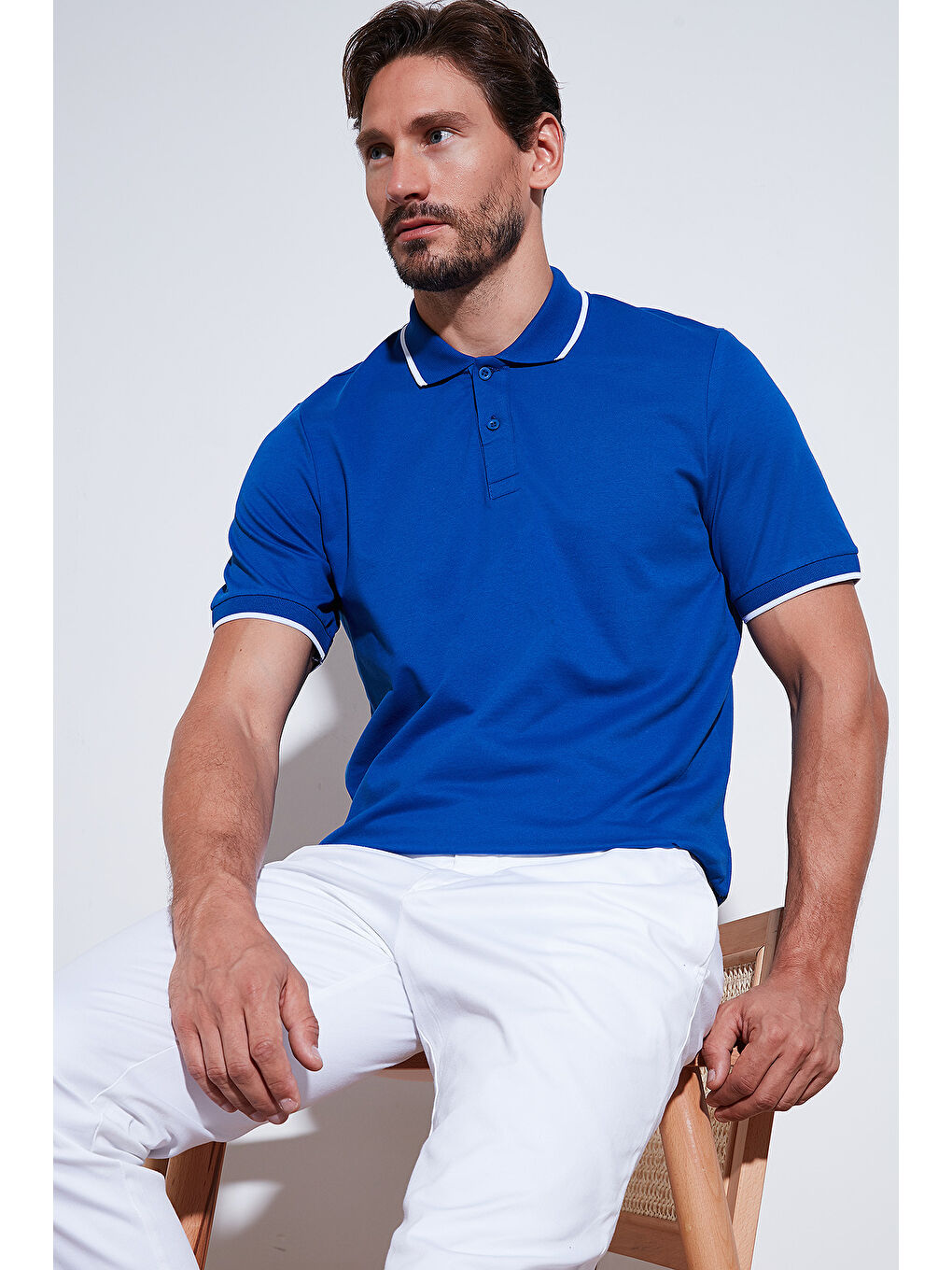 Buratti Saks Pamuklu Regular Fit Polo Yaka T Shirt 5902063